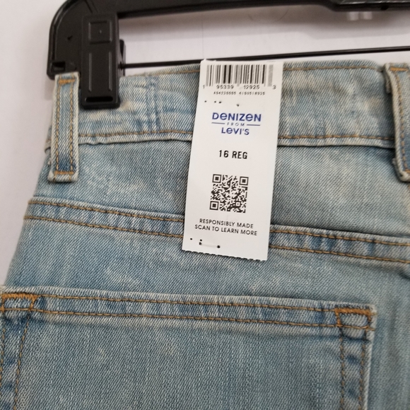 NWT Denizen Levi's Light Wash Taper Jeans Size 16 Regular - Picture 7 of 11